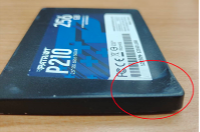 Physical damage on SSD housing