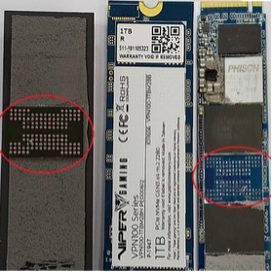 SSD component altered or unauthorized repair