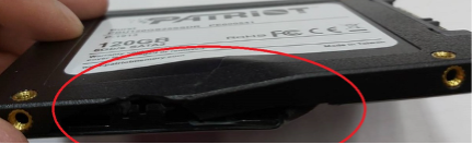 SSD physical damage