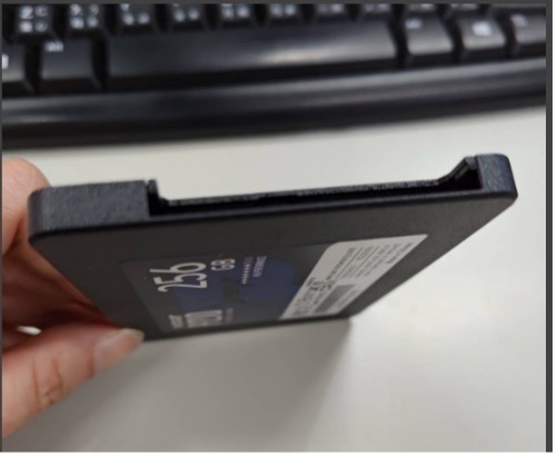 Empty SSD housing without PCB
