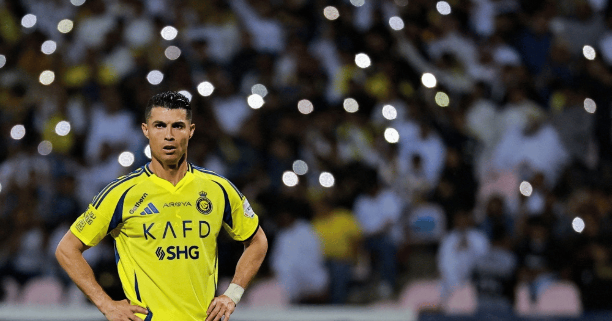 Ronaldo apologizes for Al-Nassr's game delay due to traffic, then guides the team to victory.