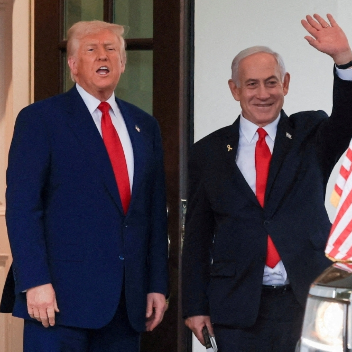Trump hails Netanyahu as a ‘war hero’, denounces corruption trial as a ‘witch hunt’