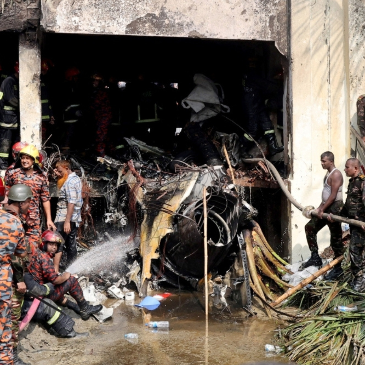 Military Jet Crashes on Dhaka College Campus, Killing 19 Including Pilot and Students