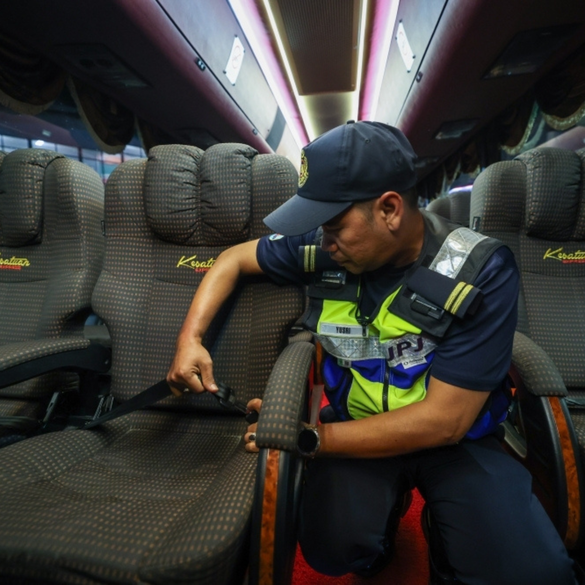 JPJ catches 1,194 offenders in July bus seat belt enforcement blitz
