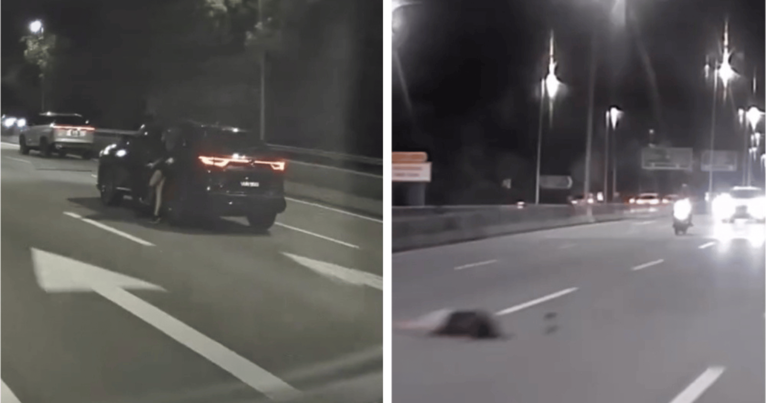 Police searching for witnesses after woman seen jumping from moving vehicle on Sprint Highway