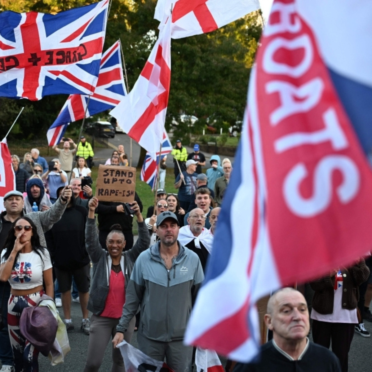 Protests break out once more at the Essex hotel as the UK discussion on migrant housing heats up.