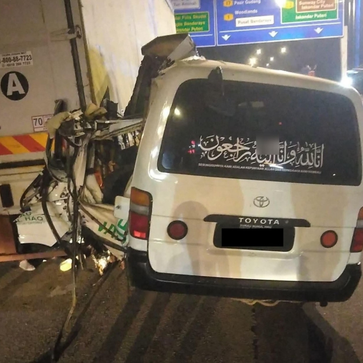 Kulai surau seeks community support after hearse stolen and destroyed in Skudai Highway accident