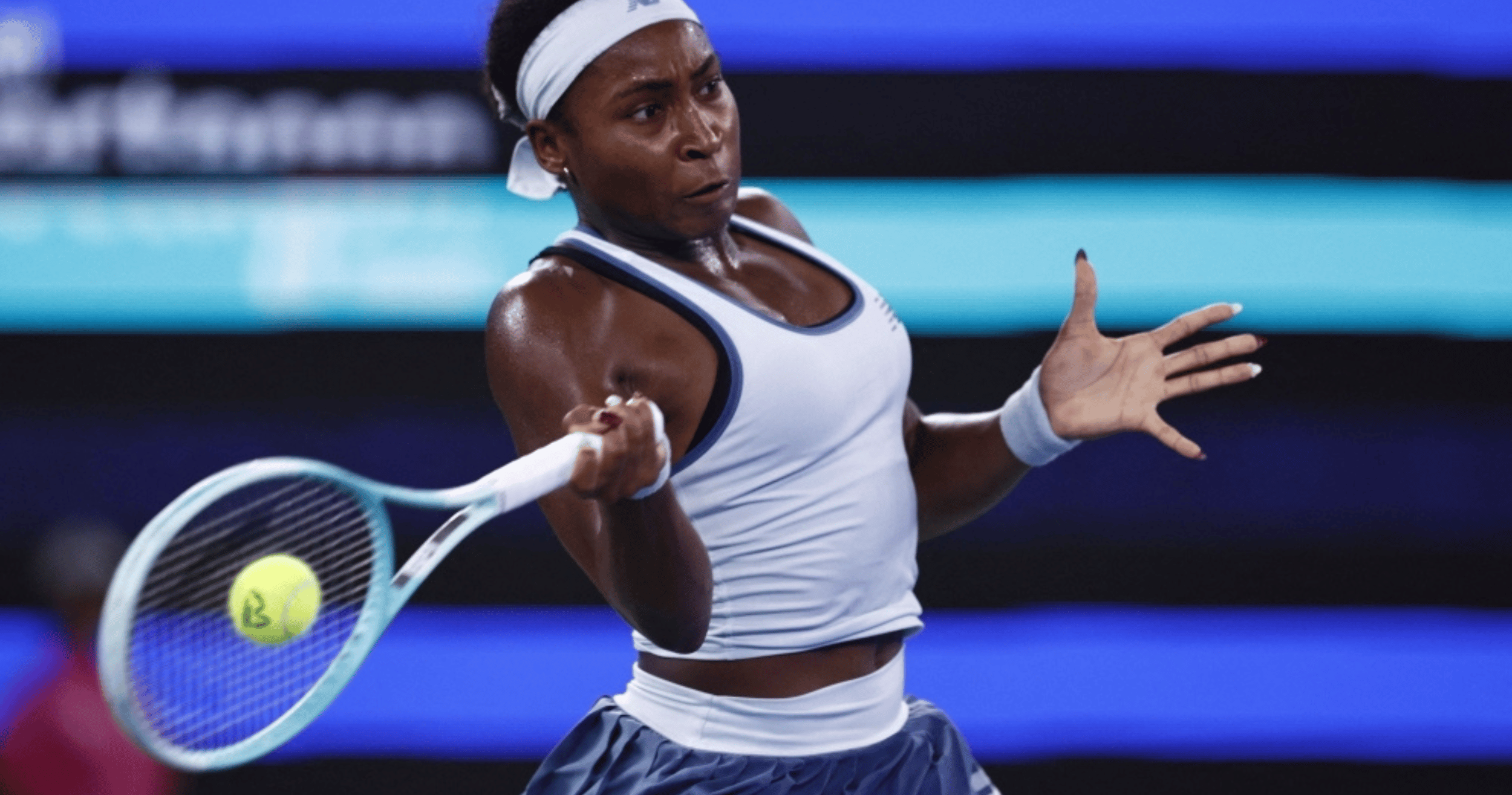 Gauff advances to Wuhan final after defeating Paolini