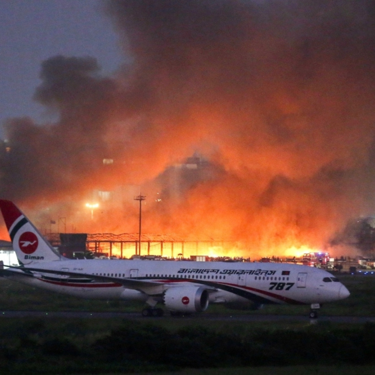 Flights resume at Dhaka airport after operations halted due to fire