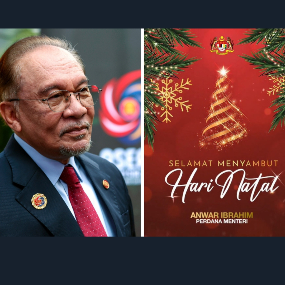 Anwar is urging Malaysians to put aside hatred and foster greater empathy as the nation marks the Christmas season.