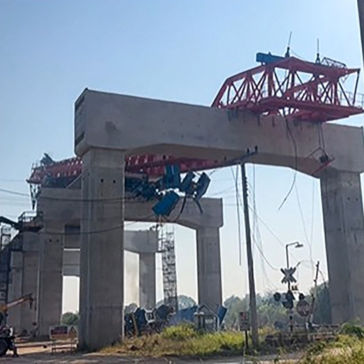 At least 25 people were killed and 80 others injured after a crane collapsed onto a train in Thailand.