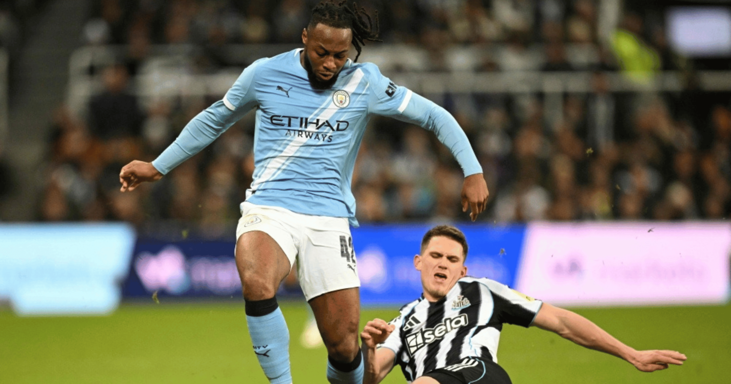 Semenyo praises Man City as a “perfect” environment after netting his second goal in as many games.