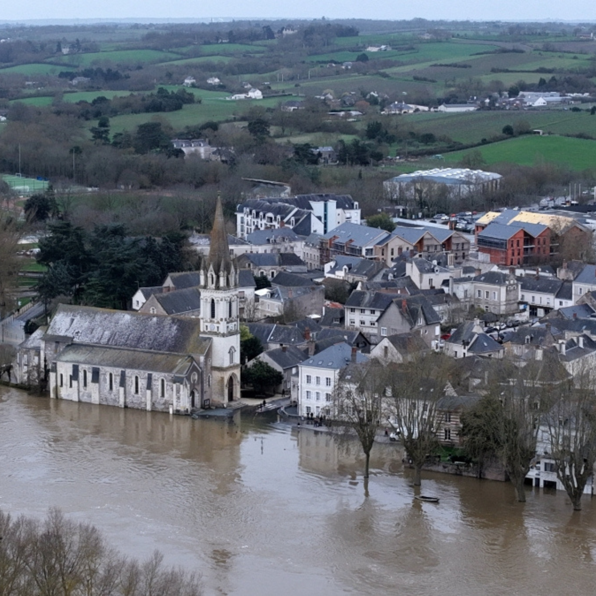 Man Swept Away by River Loire Amid Flooding in France