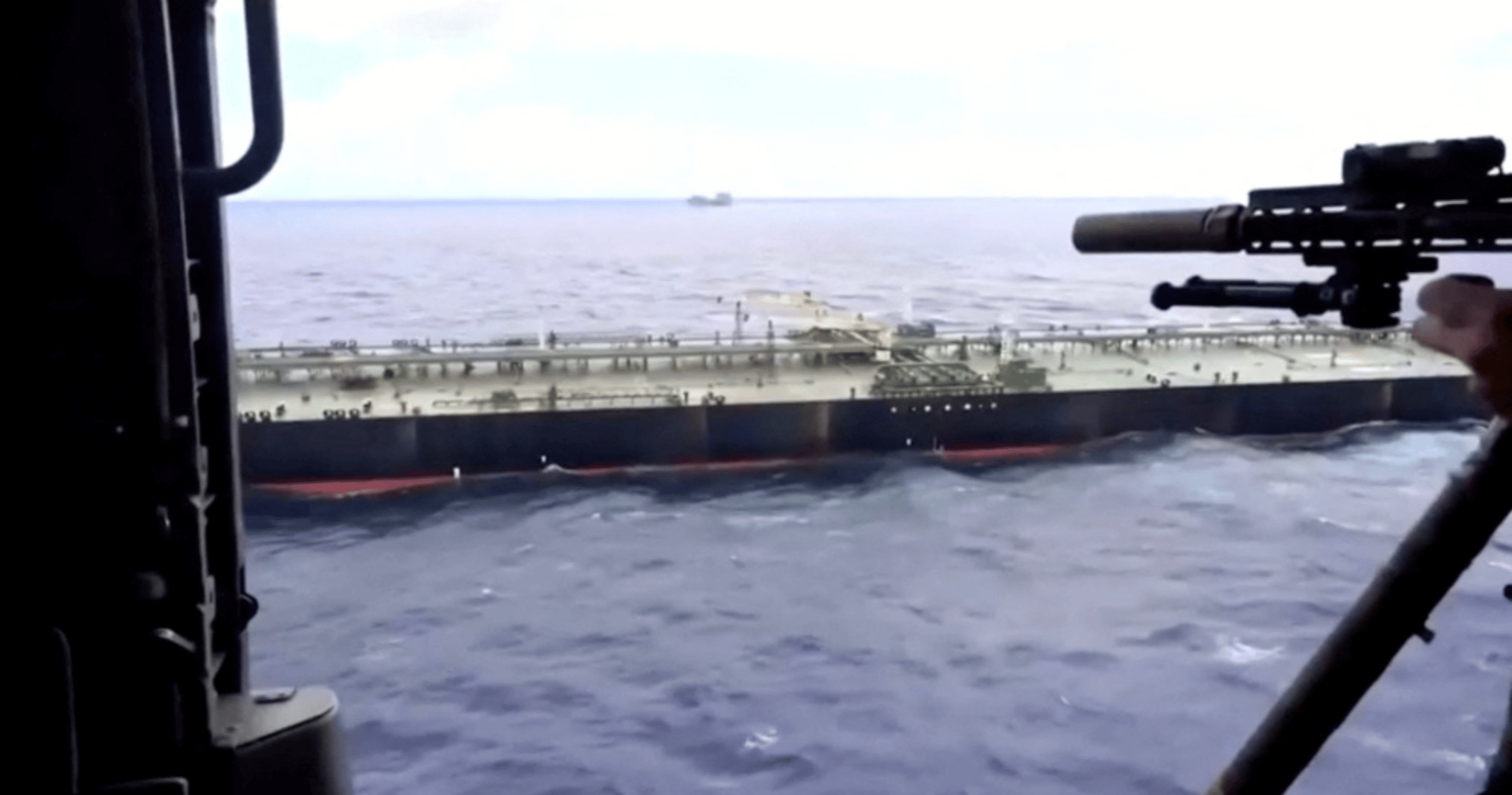 US forces intercept third tanker in the Indian Ocean accused of breaching Trump’s blockade.