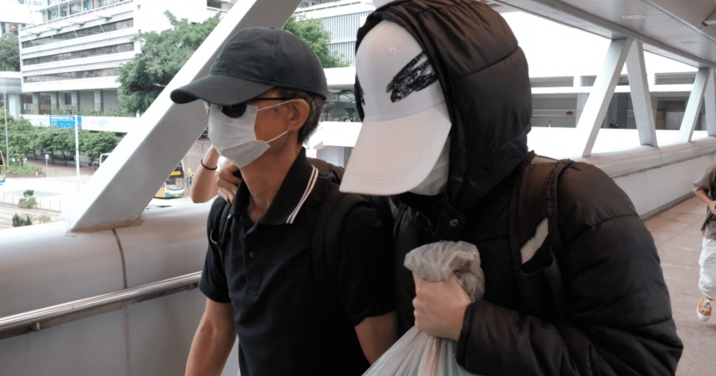 First conviction under Hong Kong’s new Article 23 law sees activist’s father sentenced to eight months’ jail for managing her insurance funds.