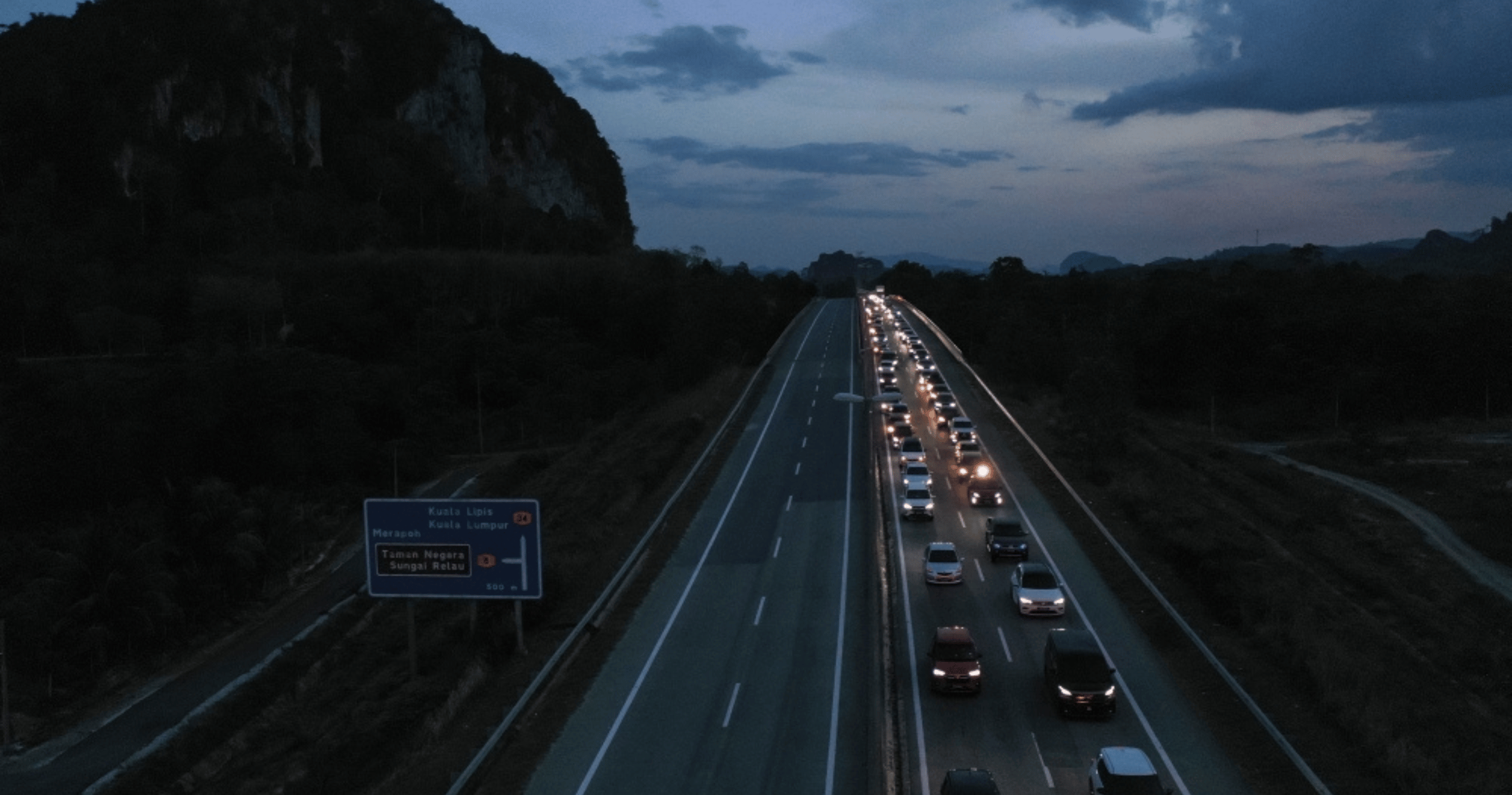 Police expect increased traffic in Gua Musang tonight as Hari Raya travellers return home