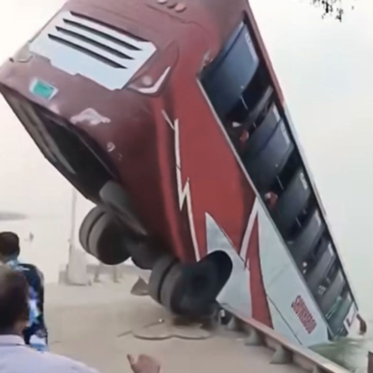 Bus plunges into river during ferry boarding in Bangladesh, killing 24