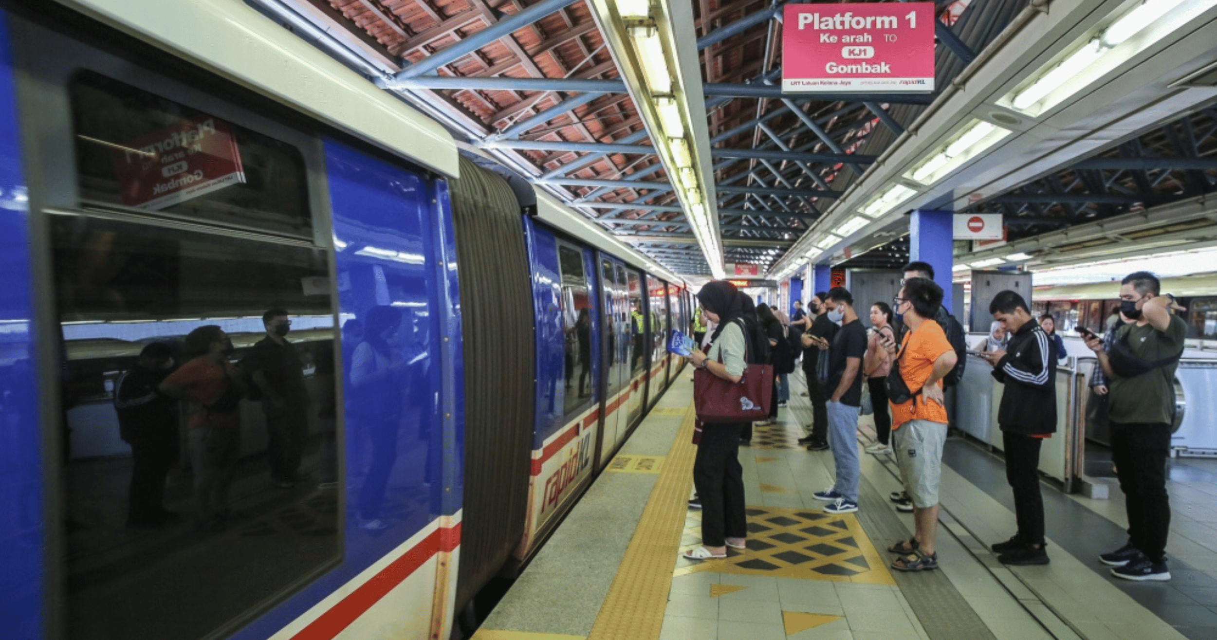 After a passenger fell onto the LRT tracks at Abdullah Hukum station, Loke urgently reminded commuters to mind the gap.
