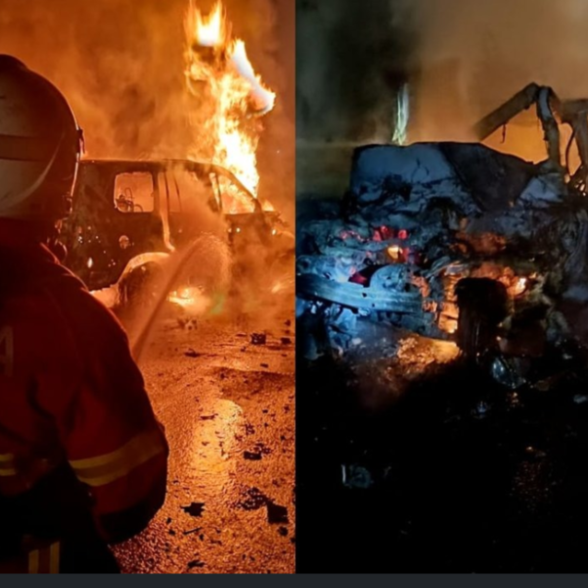 Driver found dead after Toyota Innova caught fire in early-morning collision with trailer near Pantai Remis