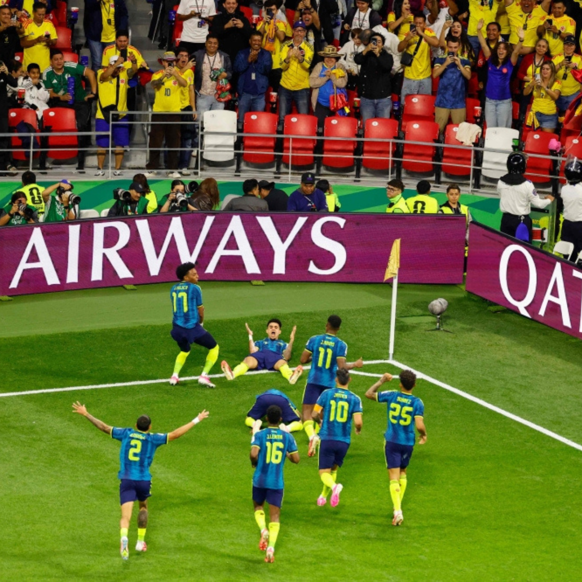 Colombia make a strong return with a 3–1 victory over Uzbekistan.
