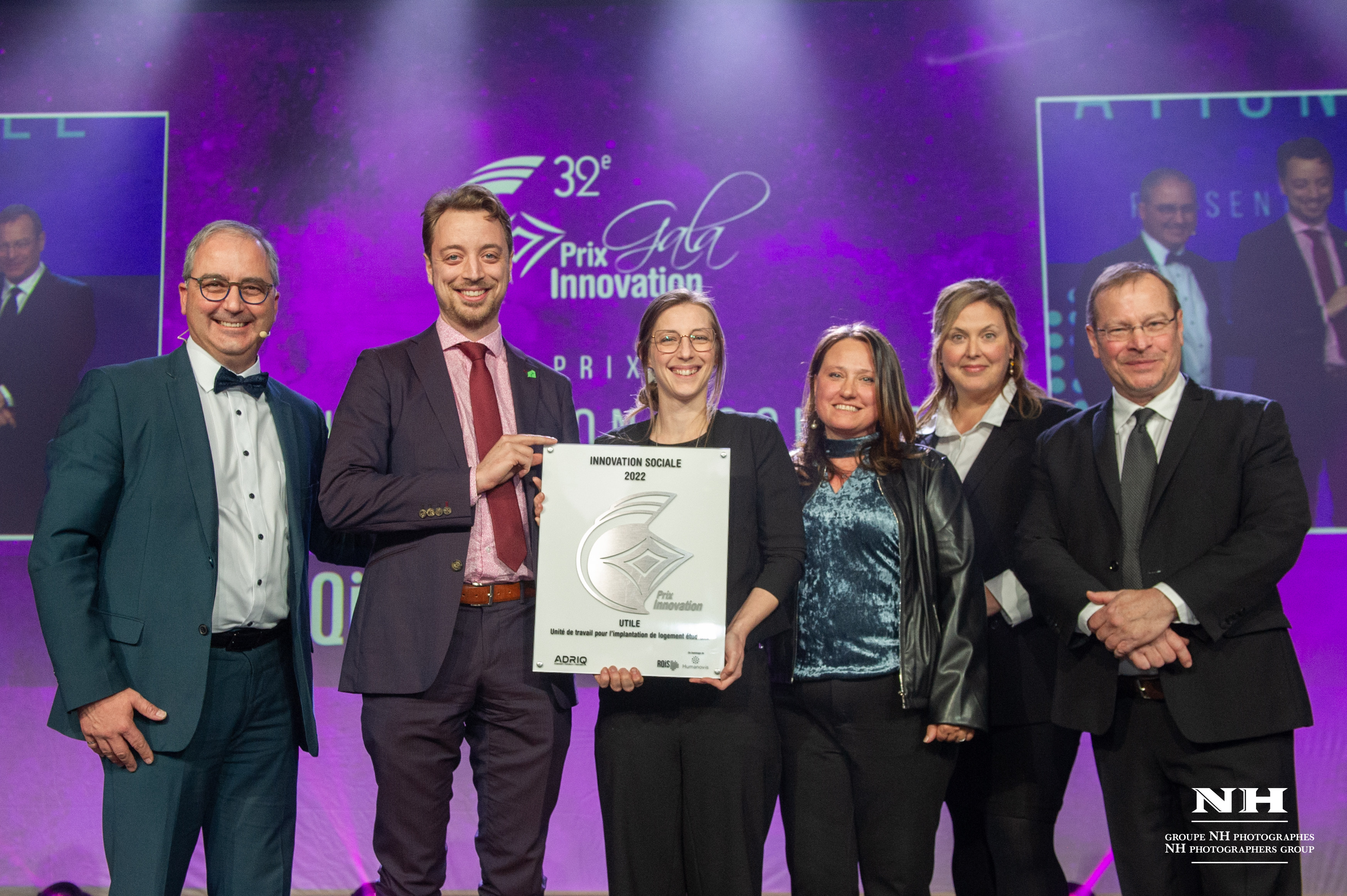 UTILE reçoit le premier prix Innovation sociale au 32e Gala des Prix Innovation 2022