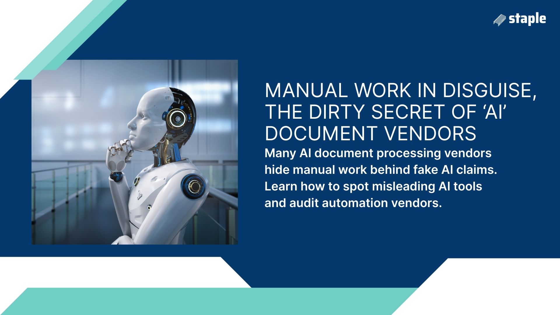 Manual Work in Disguise, the Dirty Secret of ‘AI’ Document Vendors