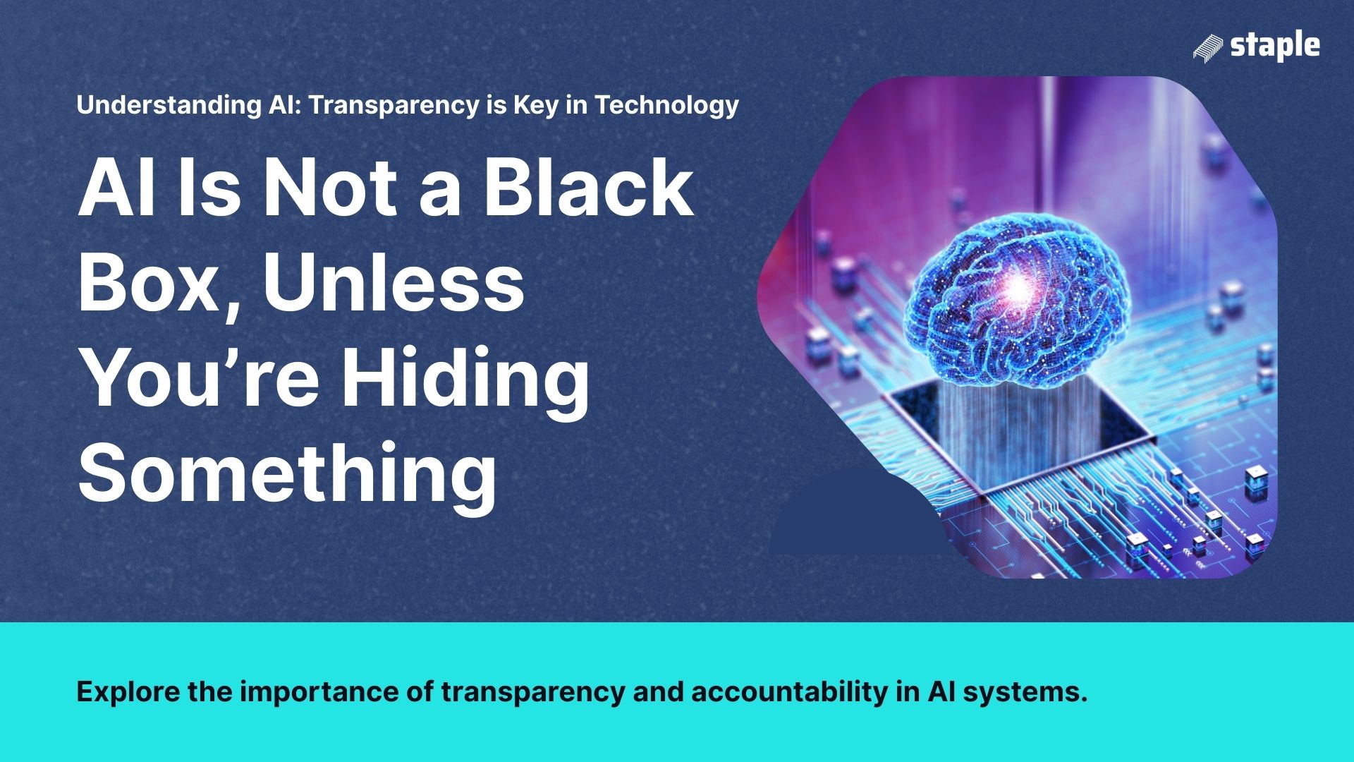 AI Is Not a Black Box, Unless You’re Hiding Something