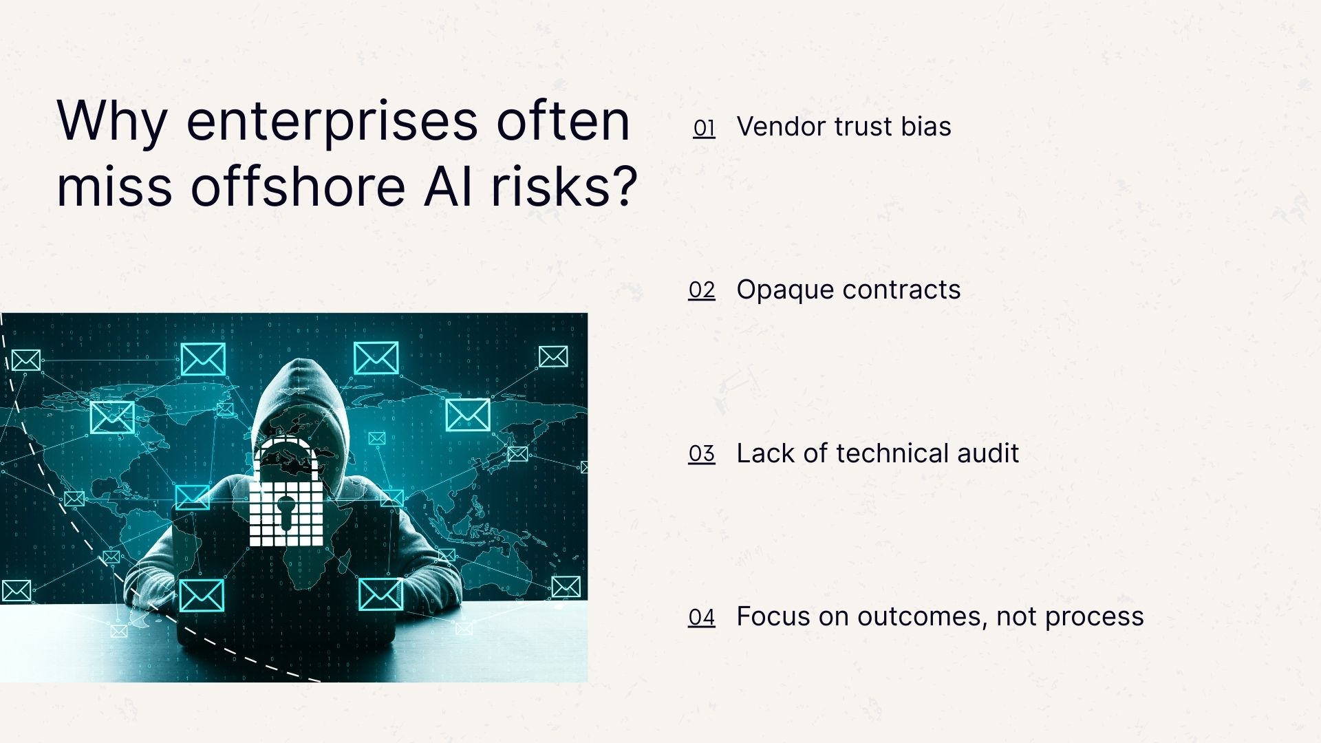 Why enterprises often miss offshore AI risks?