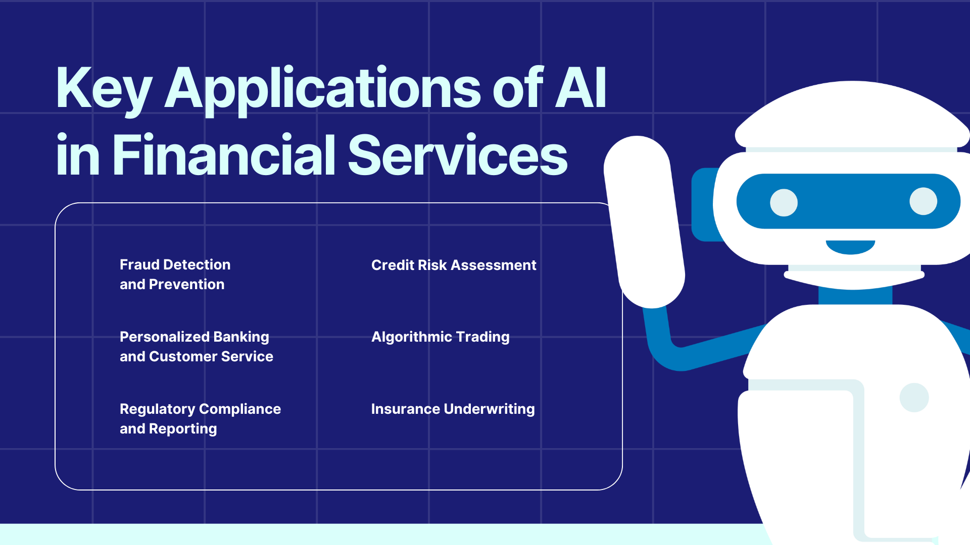 key applications of AI in financial services