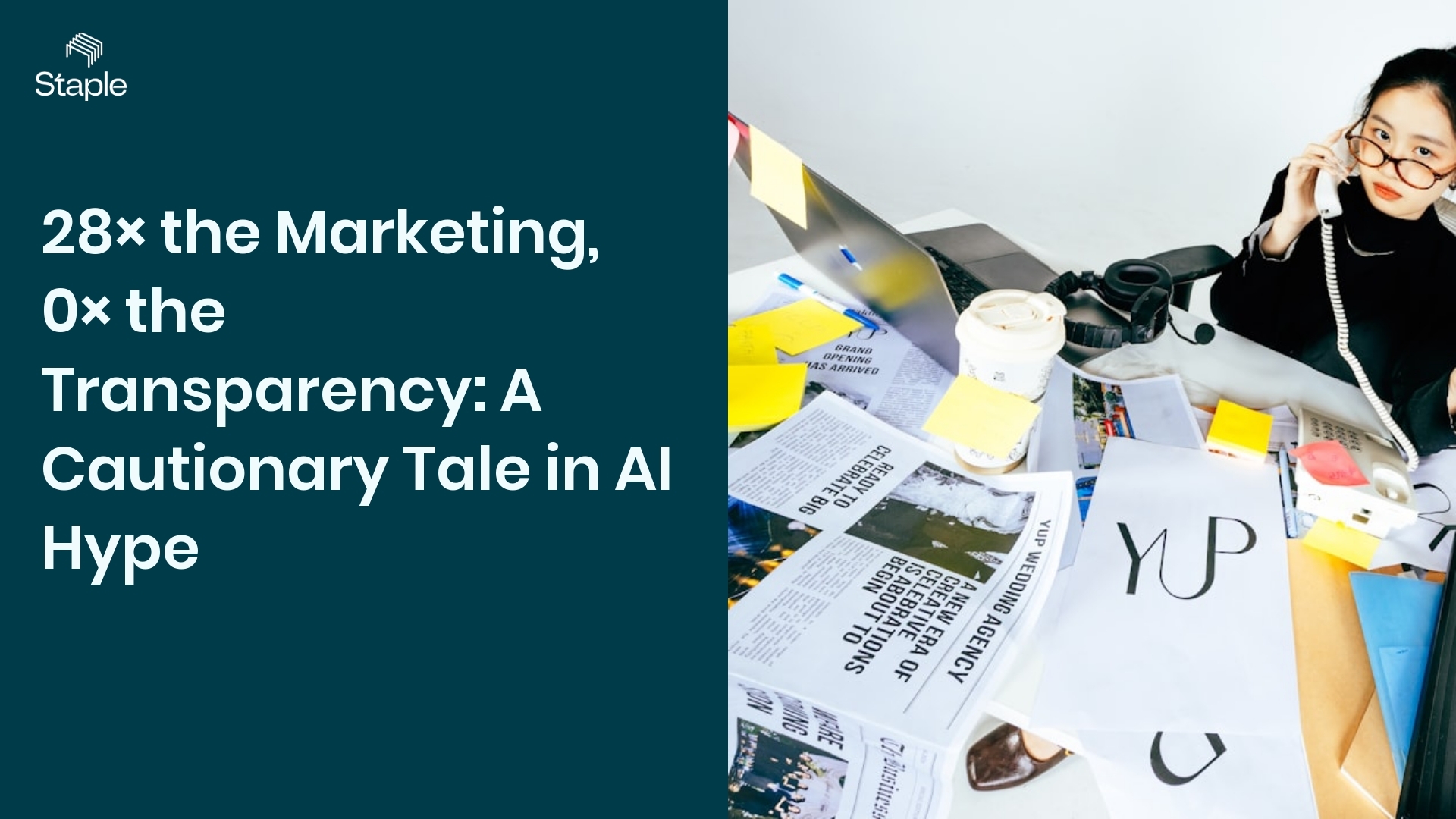 28× the Marketing, 0× the Transparency: A Cautionary Tale in AI Hype - Staple AI