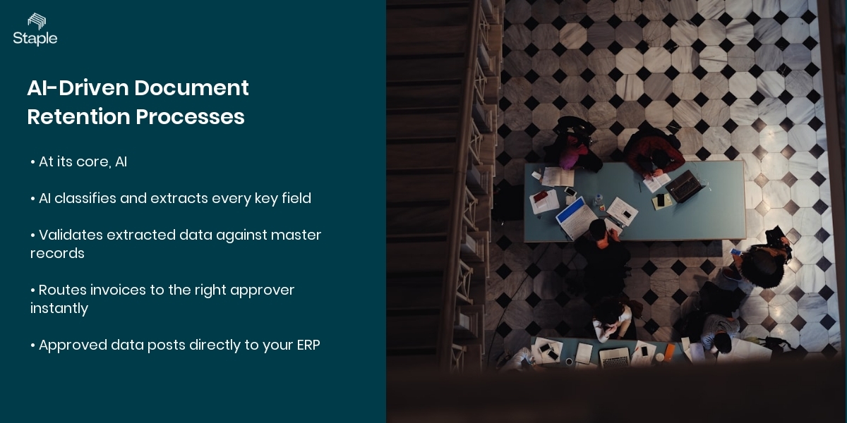 From Fragmented Archives to AI Driven Retention Why Regulators Are Raising the Stakes AI archiving and retention in compliance, centralized document archives with AI, regulatory pressure on retention practices, . retention strategy for AML & KYC, fragmented vs organized document storage, audit readiness with <a href='https://www.staple.ai/blog/ai-powered-document-retention-amld6-compliance'>AI document retention</a> how it works step by step process guide