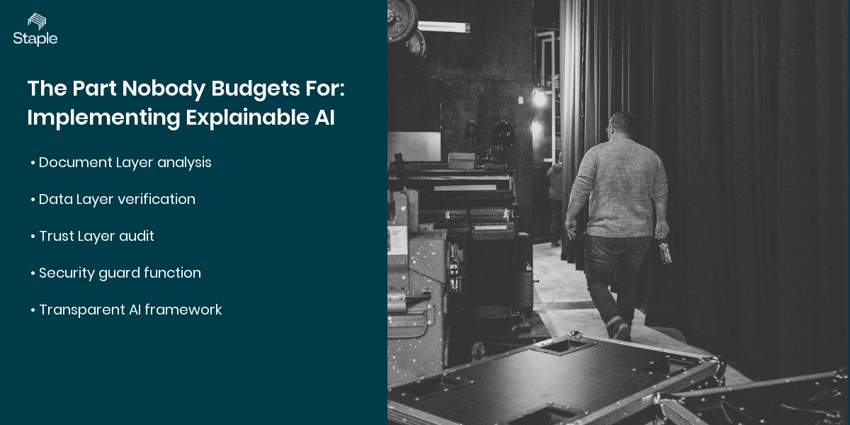No Black Boxes: How Staple Delivers Explainable AI at Scale - the part nobody budgets for: implementing explainable ai step by step for enterprise finance teams