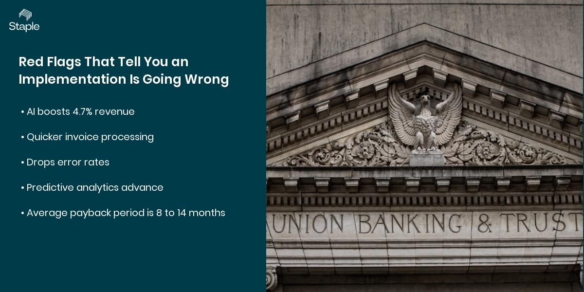 Loan Portfolio Reconciliation Reinvented with AI Driven Accuracy Across Core Banking and Servicing - red flags that tell you an implementation is going wrong with industry benchmarks and ROI data