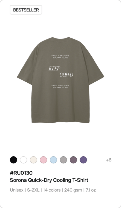 Sorona Quick-Dry Cooling T-shirt