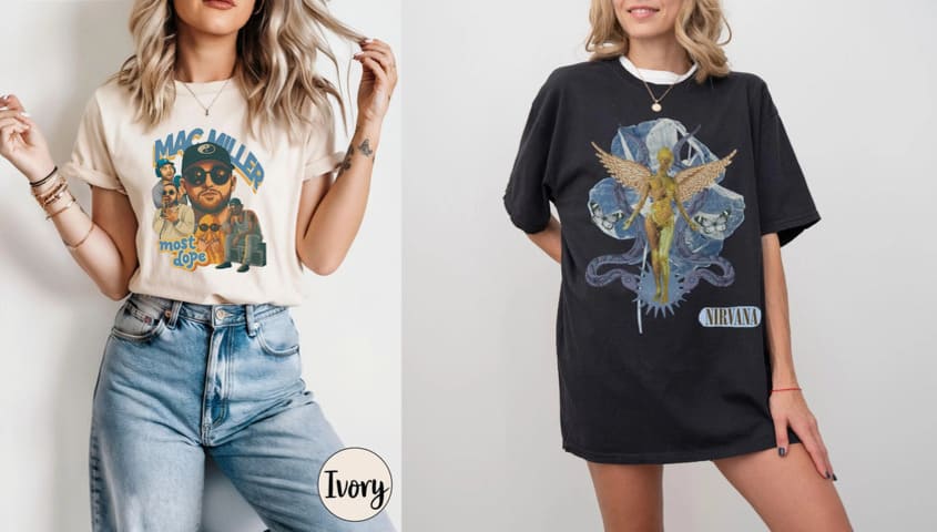 t-shirt design idea for music-fan merch