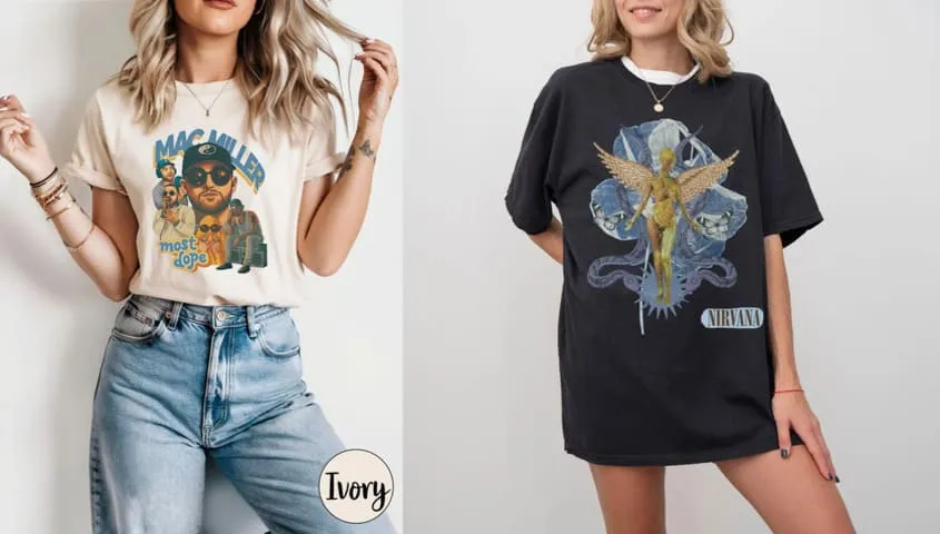 t-shirt design idea for music-fan merch