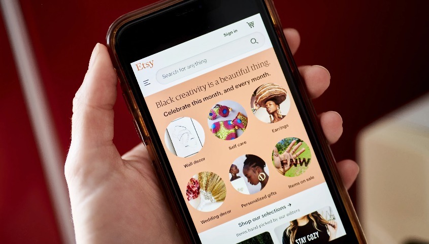 Etsy mobile apps dashboard