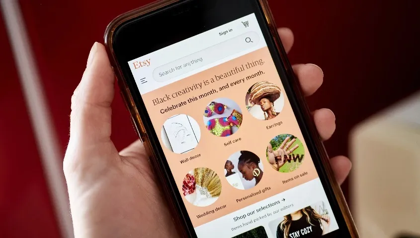 Etsy mobile apps dashboard