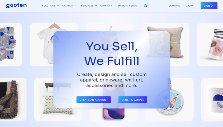 companies like printify-gotten dashborad