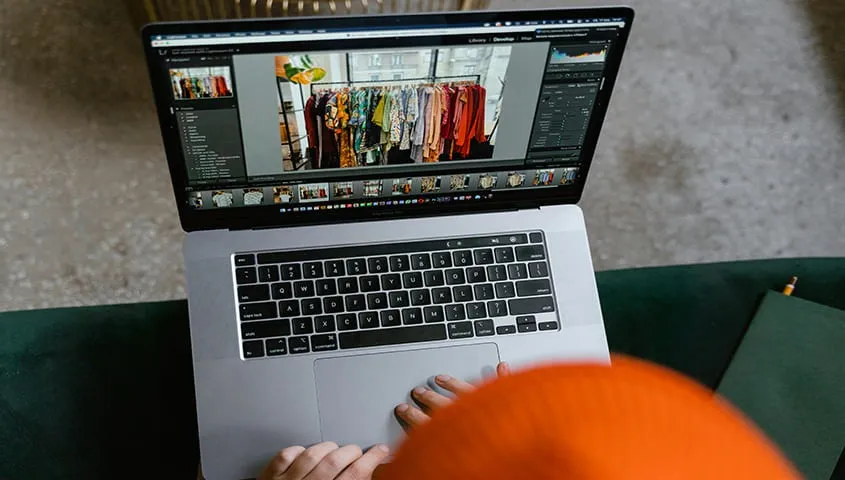 a person planing a clothing brand on etsy