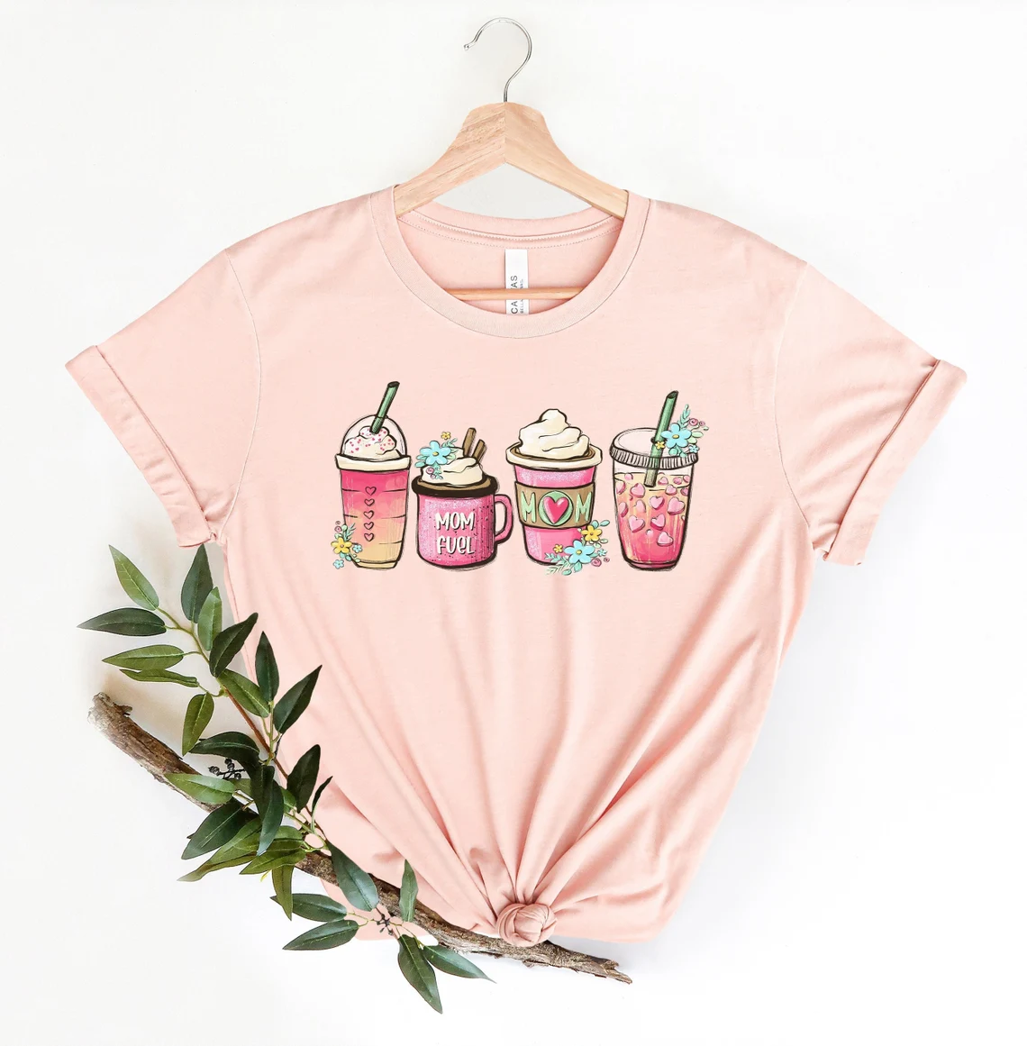 “Mom Fuel: Coffee” mother's day shirt ideas