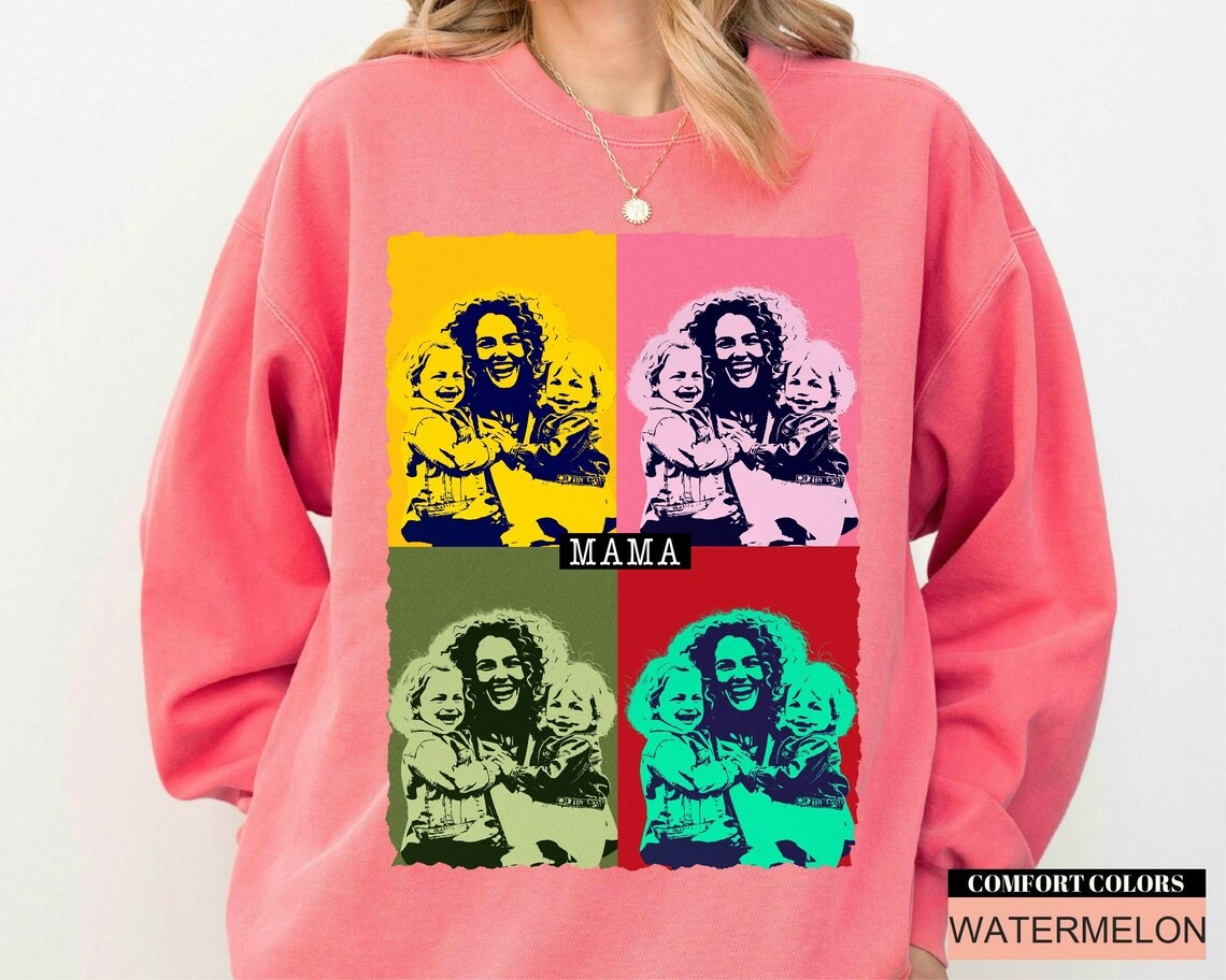 Abstract Mom Portrait mother's day shirt idea