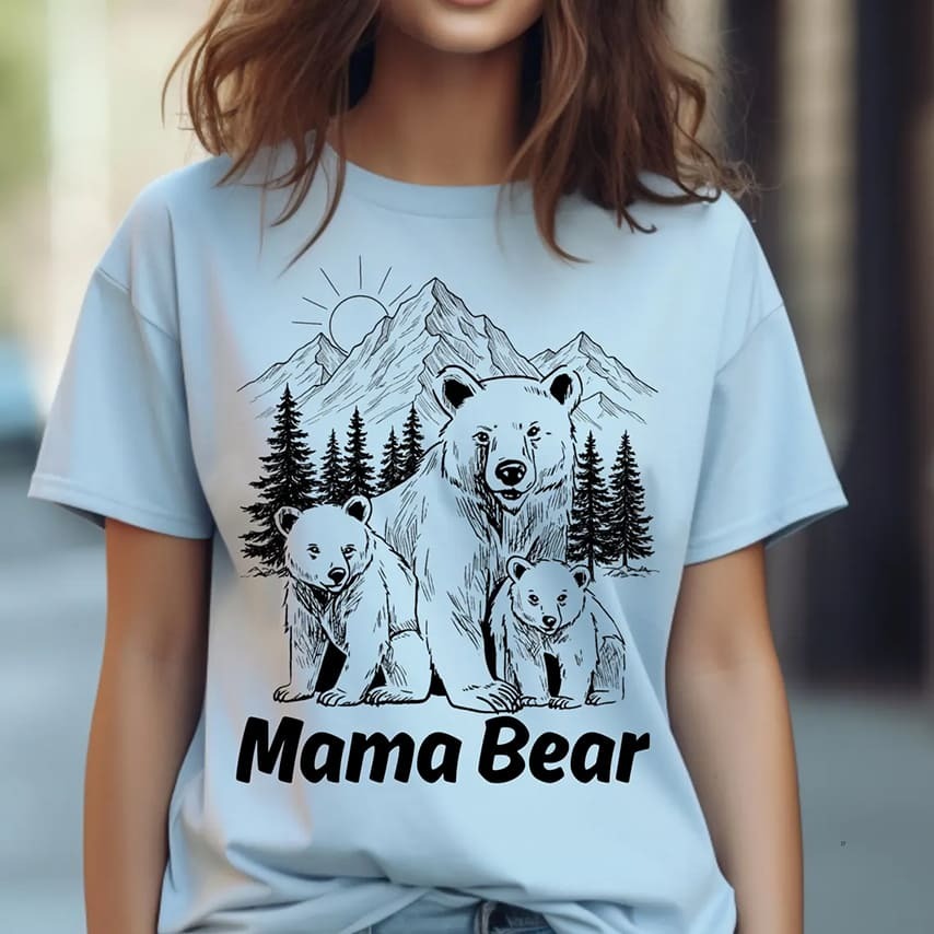 Mama Bear Graphic mother's day shirt idea