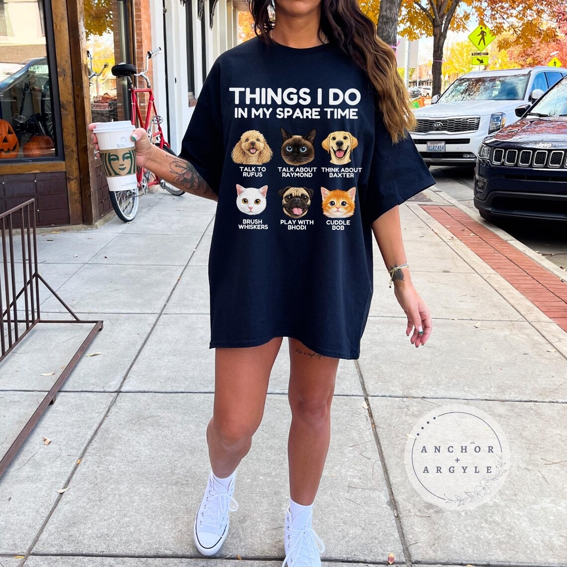 Multiple Pet Icons Design mother's day shirt idea