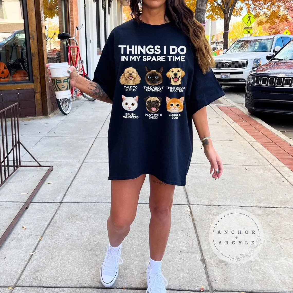 Multiple Pet Icons Design mother's day shirt idea