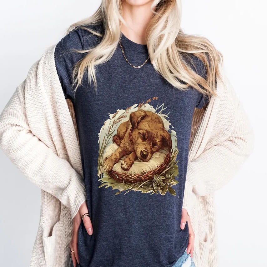 Sleeping Pet Illustration mother's day shirt idea