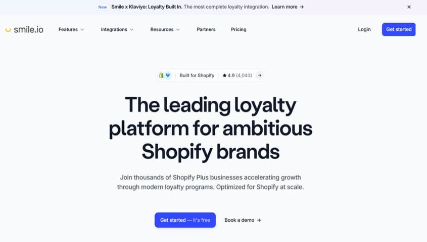 Smile.io ecommerce integration for customer loyalty programs