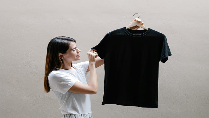 women show three-fiber blend blank tshirt