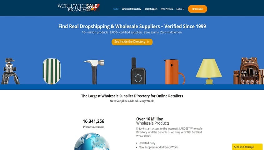 dropshipping supplier-worldwide brands dashborad