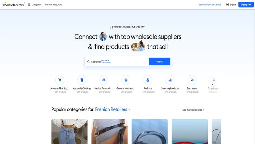 dropshipping supplier- wholesale central dashborad